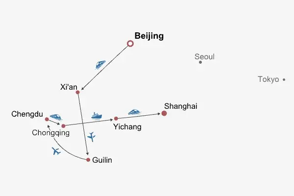 16 Days Private Tour of Beijing - Xi'an - Guilin - Yangshuo - Guilin - Chengdu - Chongqing - Yangtze River Cruise - Yichang - Shanghai — photo 3