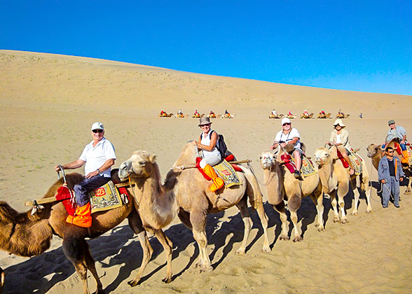 Riding Camels at Echoing-Sand Dune